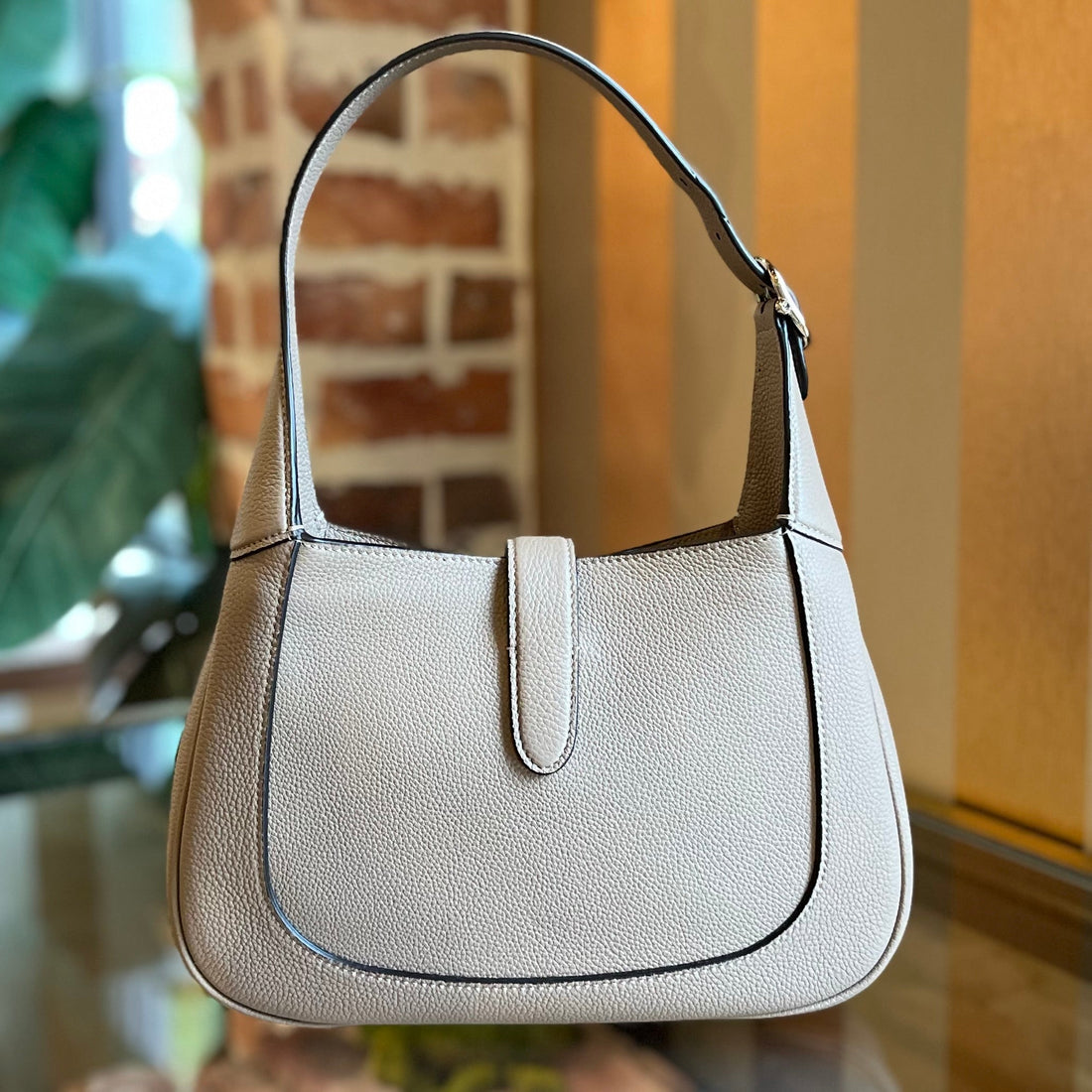 GUCCI Jackie 1961 Medium Leather Hobo Bag