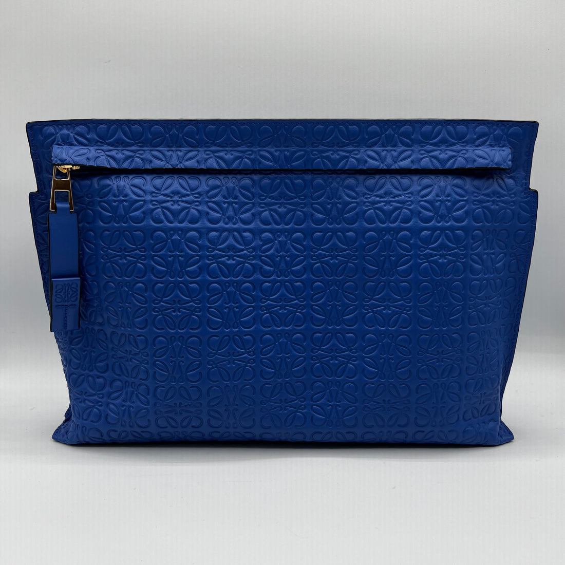 Royal Blue Calfskin T-pouch