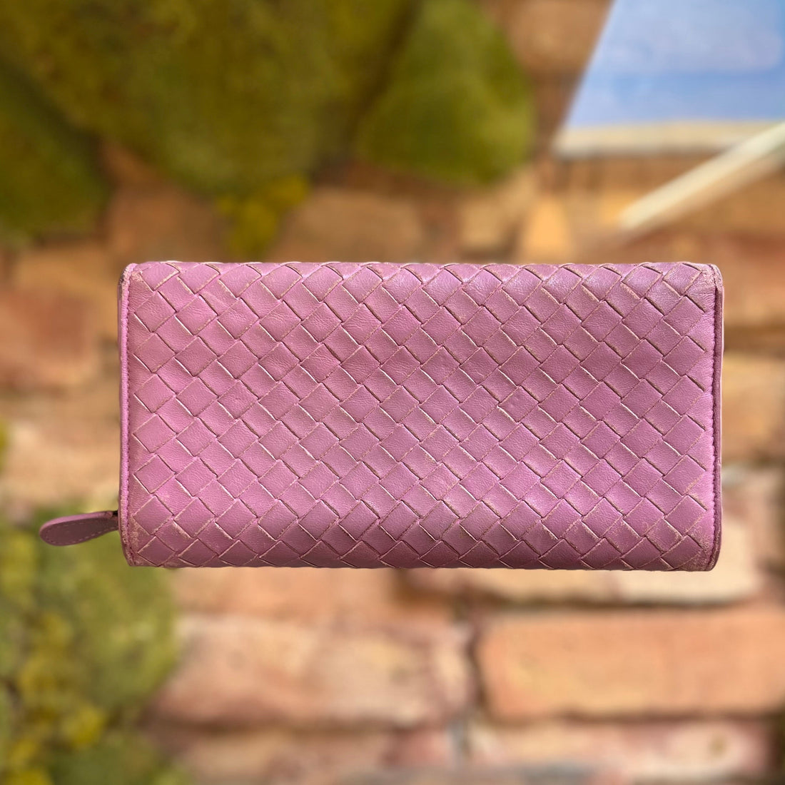 BOTTEGA VENETA Intrecciato Woven Lambskin Continental Flap Wallet