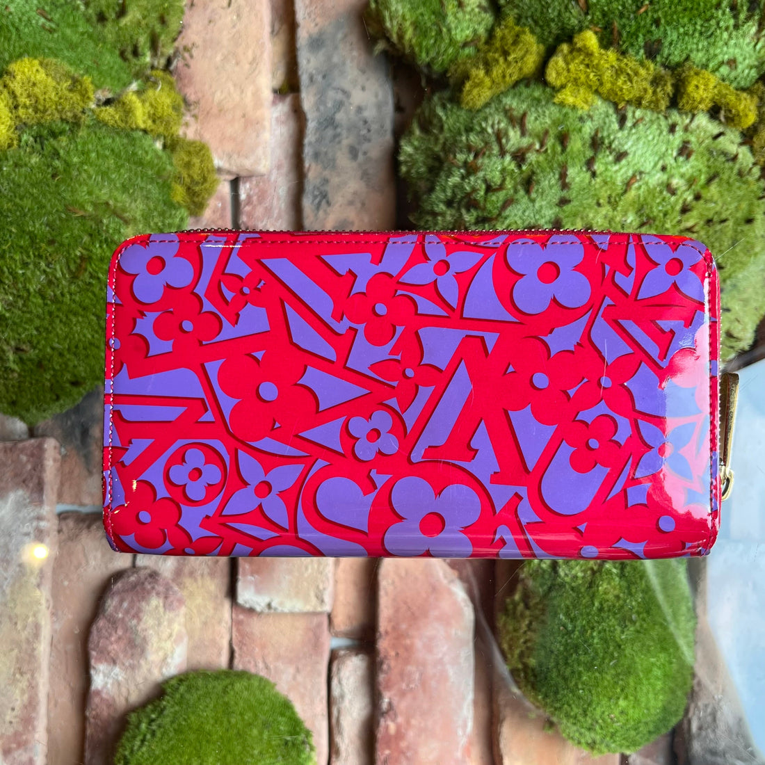 LOUIS VUITTON Limited Edition Zippy Rose Indian Monogram Wallet