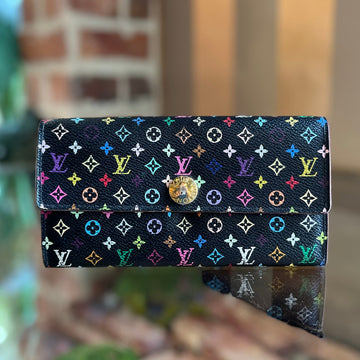 LOUIS VUITTON Sarah Monogram Canvas Multicolor Wallet