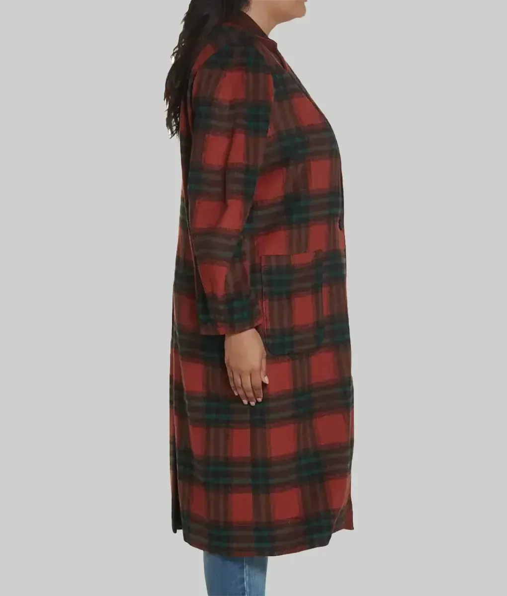 One Battle After Another Plaid Coat