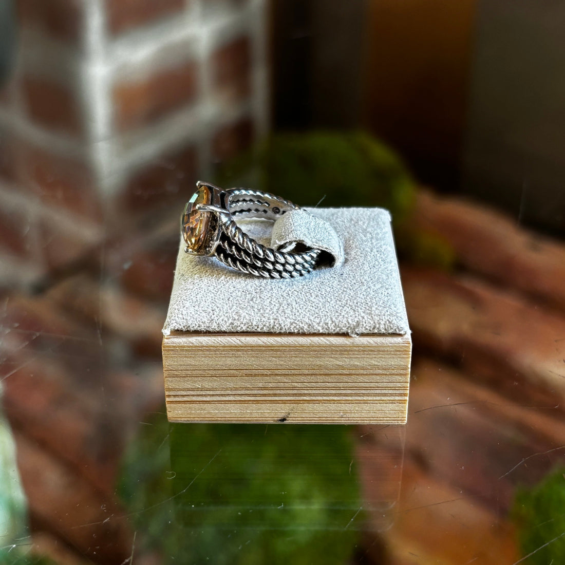 DAVID YURMAN Petite Wheaton Morganite Ring SZ 4.5