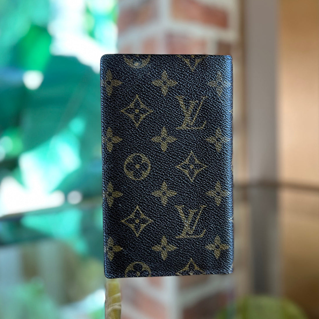 LOUIS VUITTON Monogram Checkbook Wallet