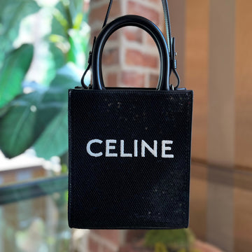 CELINE Cabas Mini Sequin Vertical Tote