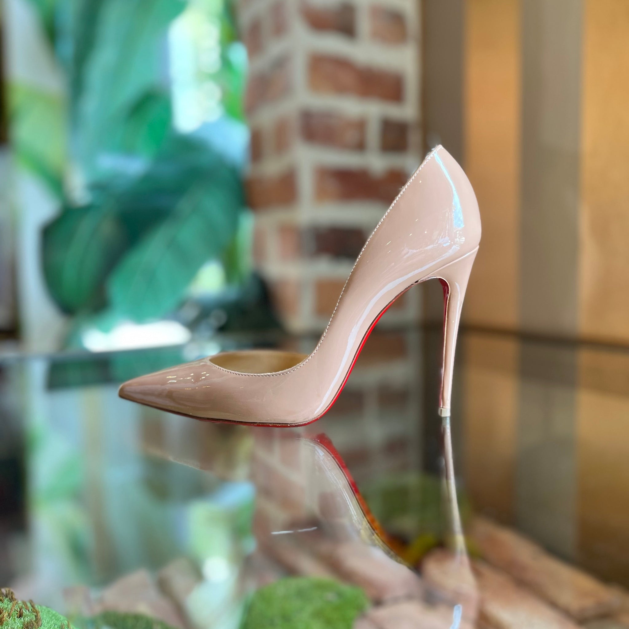 CHRISTIAN LOUBOUTIN Iriza Patent Calf Leather Pumps SZ36.5(6.5US)