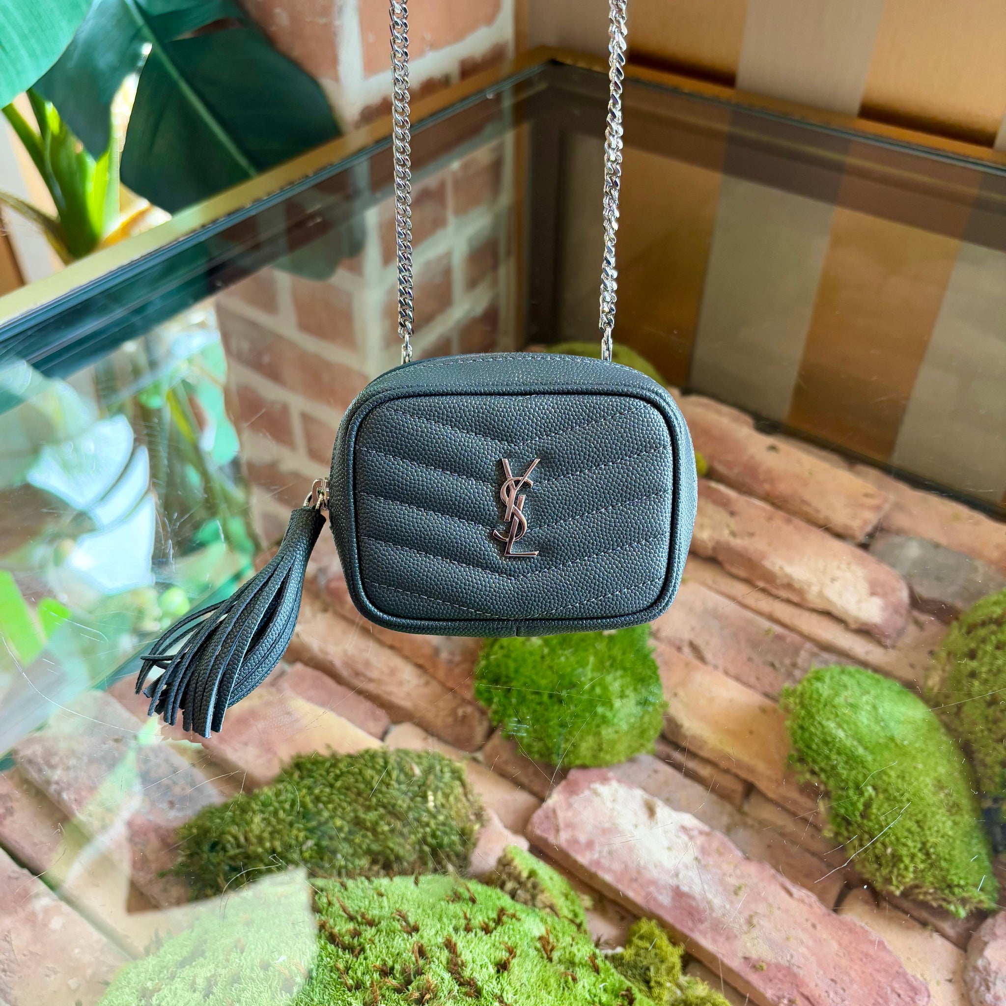 SAINT LAURENT Baby Lou Quilted Camera Bag