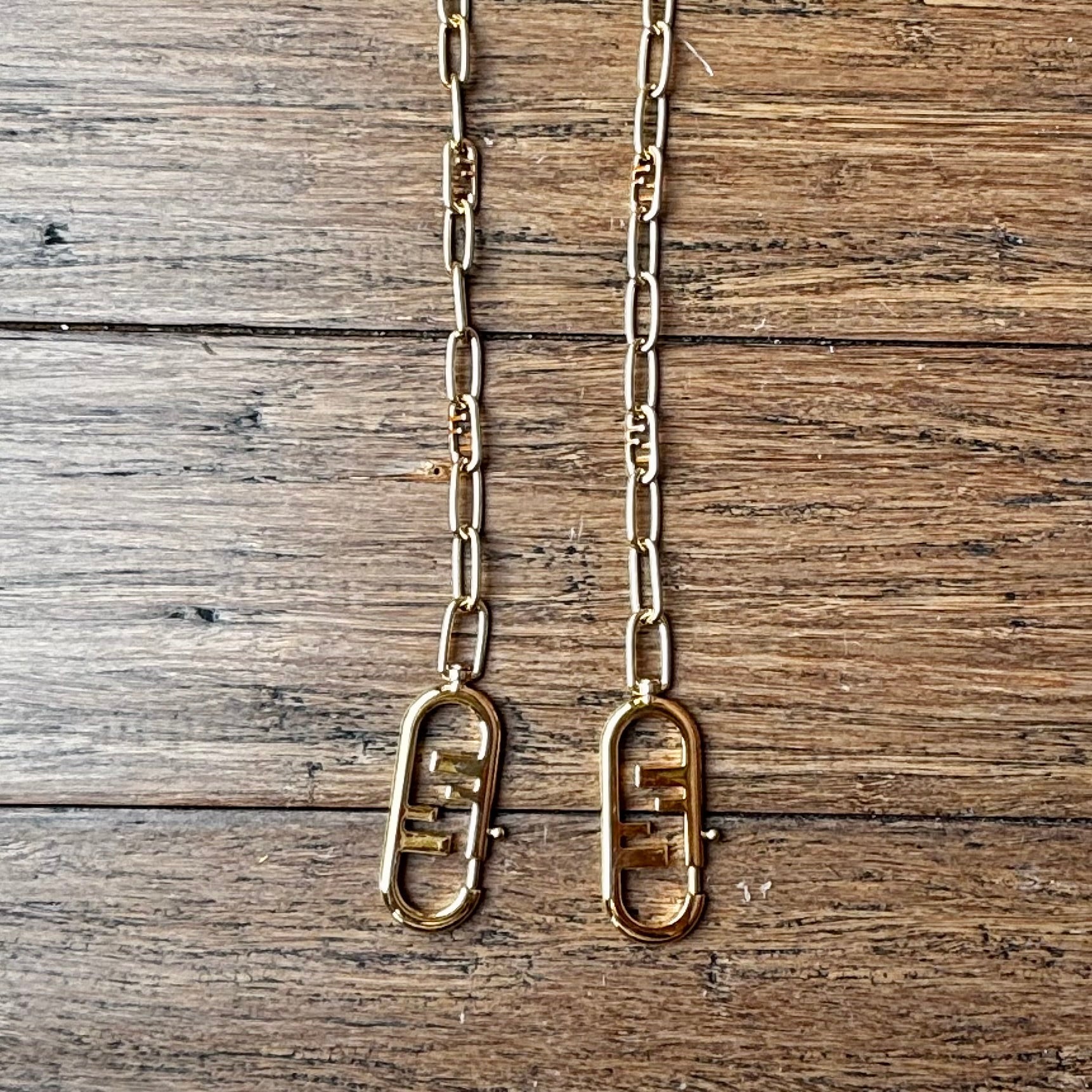 FENDI Strap You Gold Chain Bag Strap