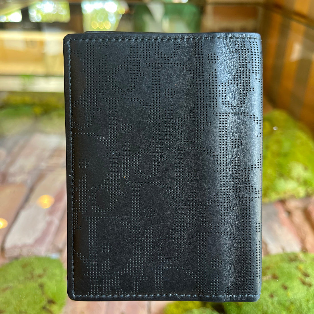 Dior Black Oblique Galaxy Leather Men's Wallet