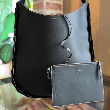 CHLOE Darryl Large Grained Leather Hobo