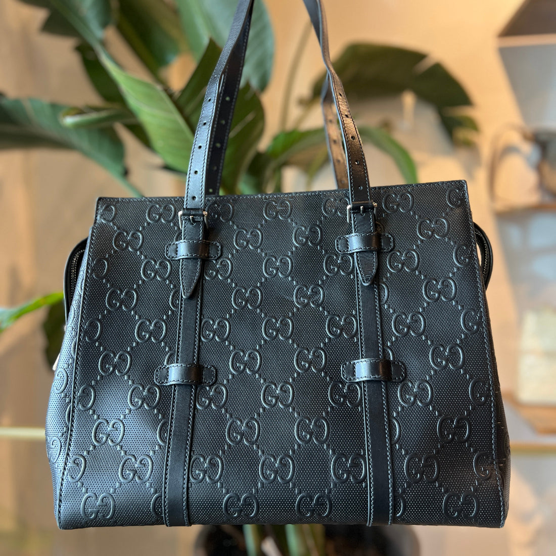 GUCCI GG Embossed Tote