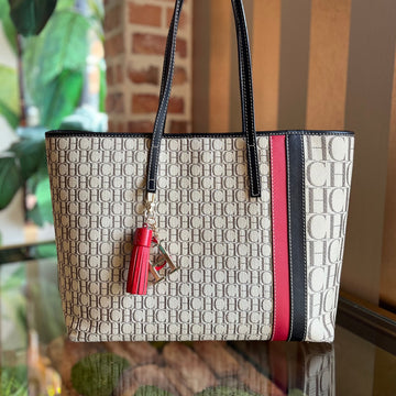CAROLINA HERRERA CH Monogram Canvas Tote