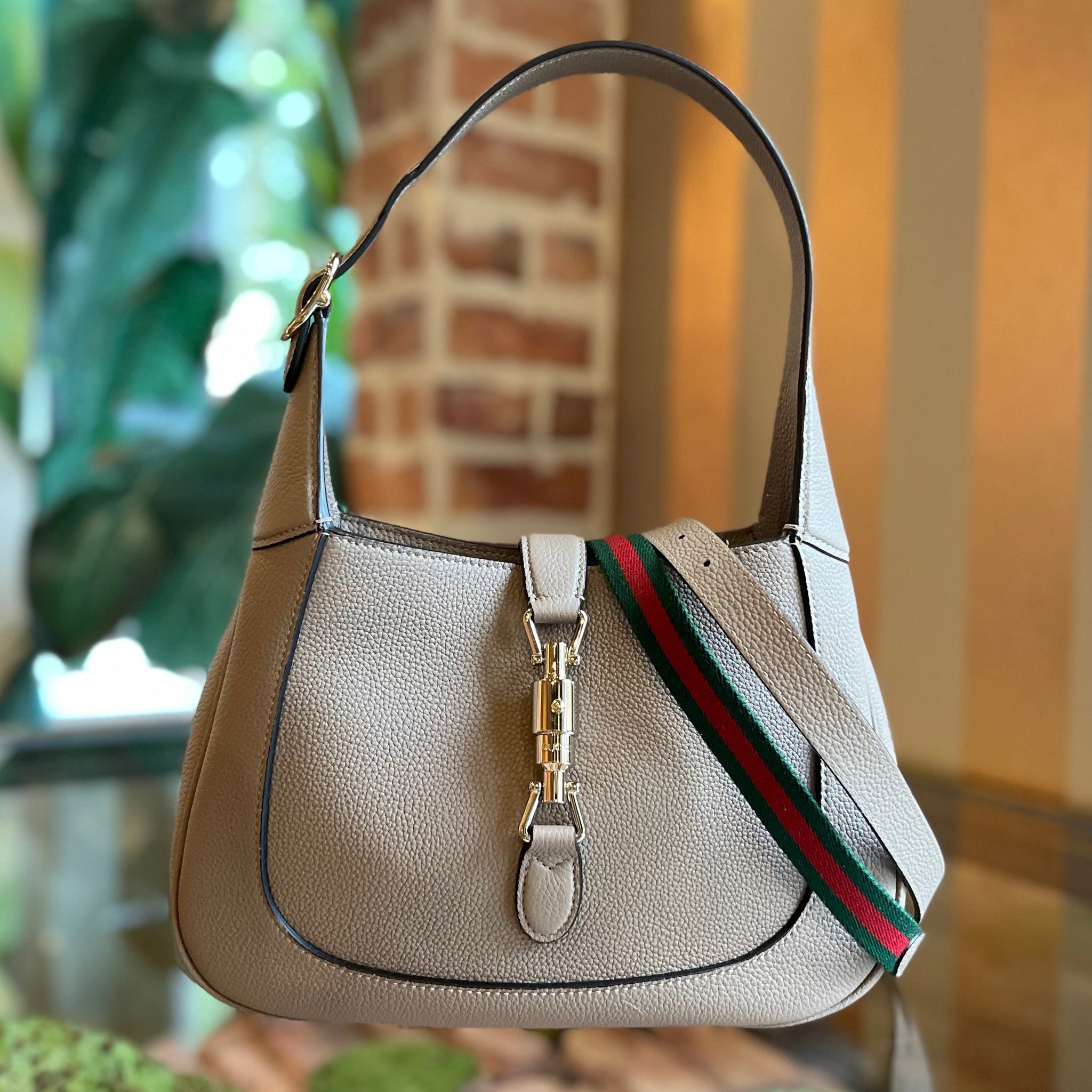GUCCI Jackie 1961 Medium Leather Hobo Bag