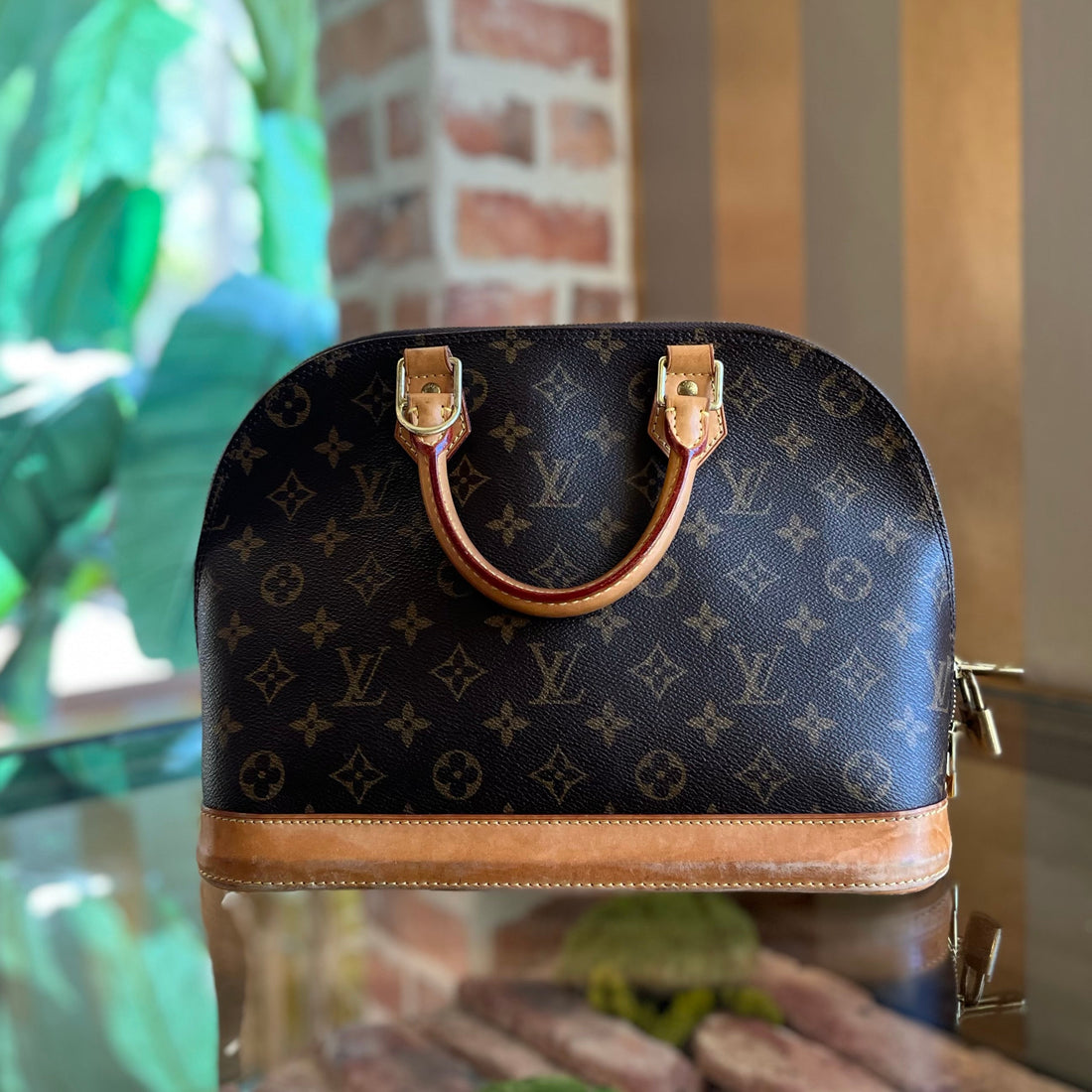 LOUIS VUITTON Alma PM Monogram Canvas Satchel