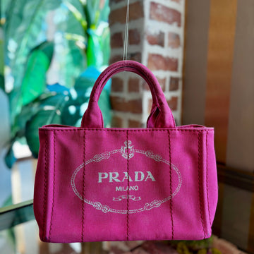PRADA Pink Mini Canapa Tote