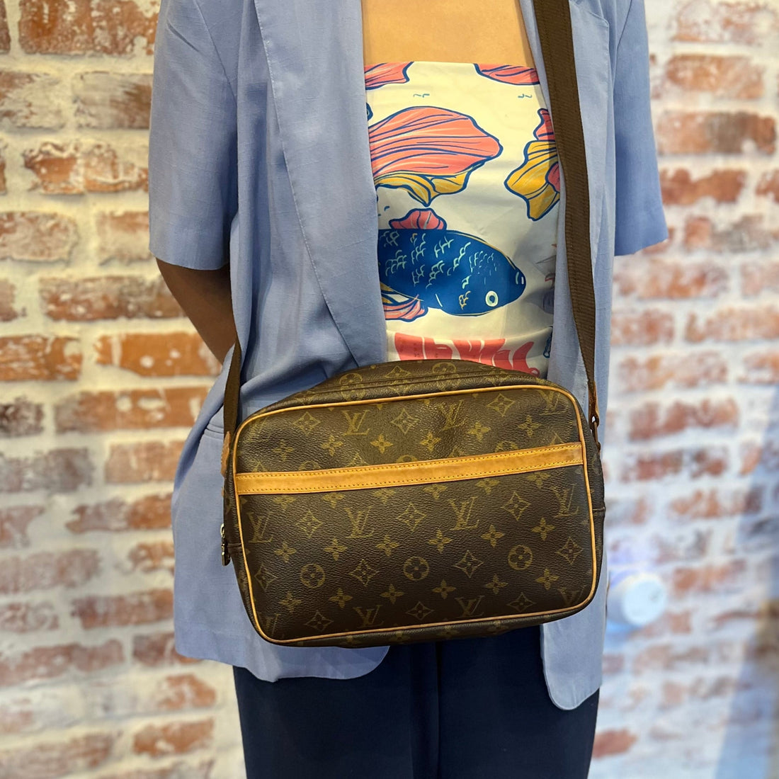 LOUIS VUITTON Reporter PM Monogram Canvas Crossbody Bag