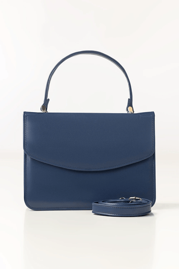 Elegant Two-Tone Structured Handbag