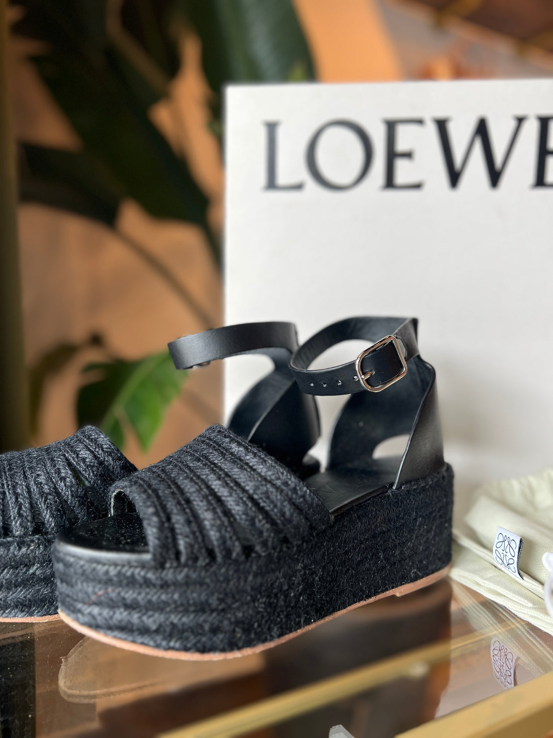 LOEWE Espadrille Wedges SZ 39