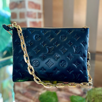 LOUIS VUITTON Black Coussins PM