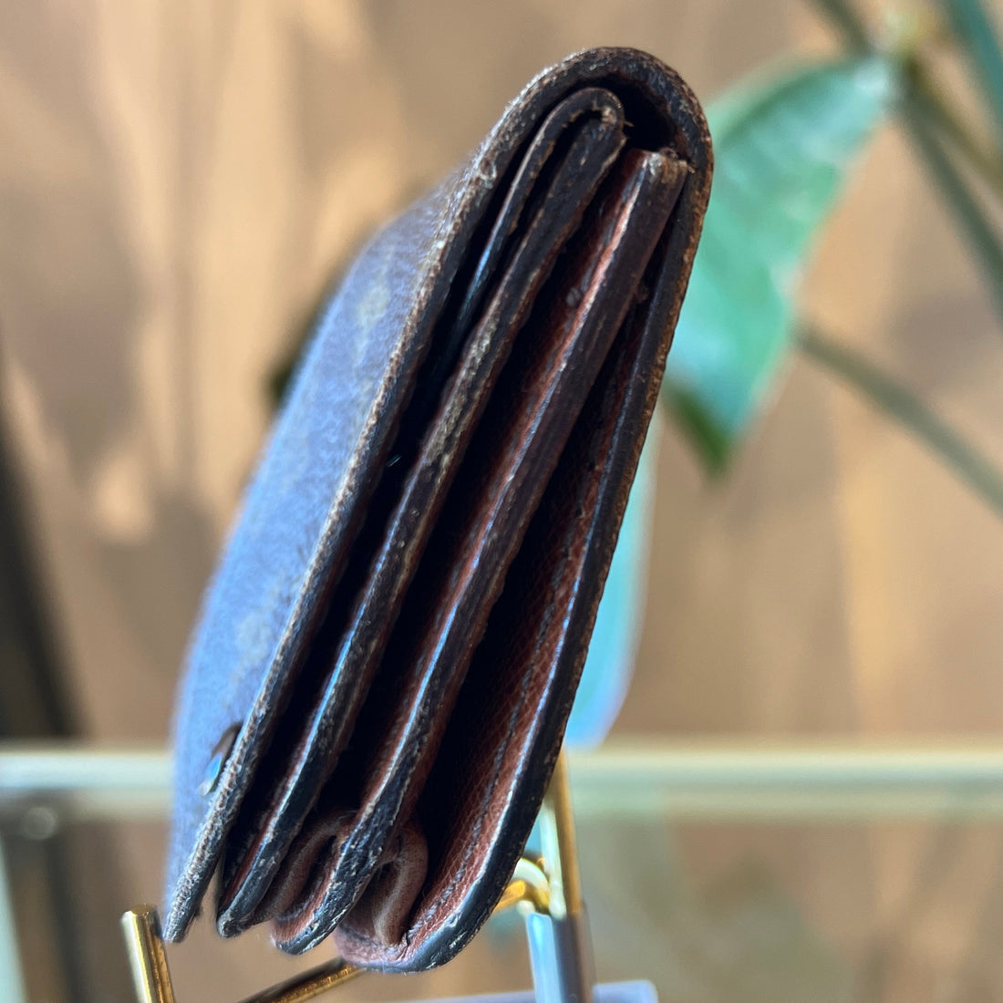 LOUIS VUITTON  Porte Monnaie Cuvette Brown Monogram Coin Purse