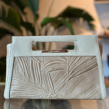 BRAHMIN Embossed Lenox Clutch