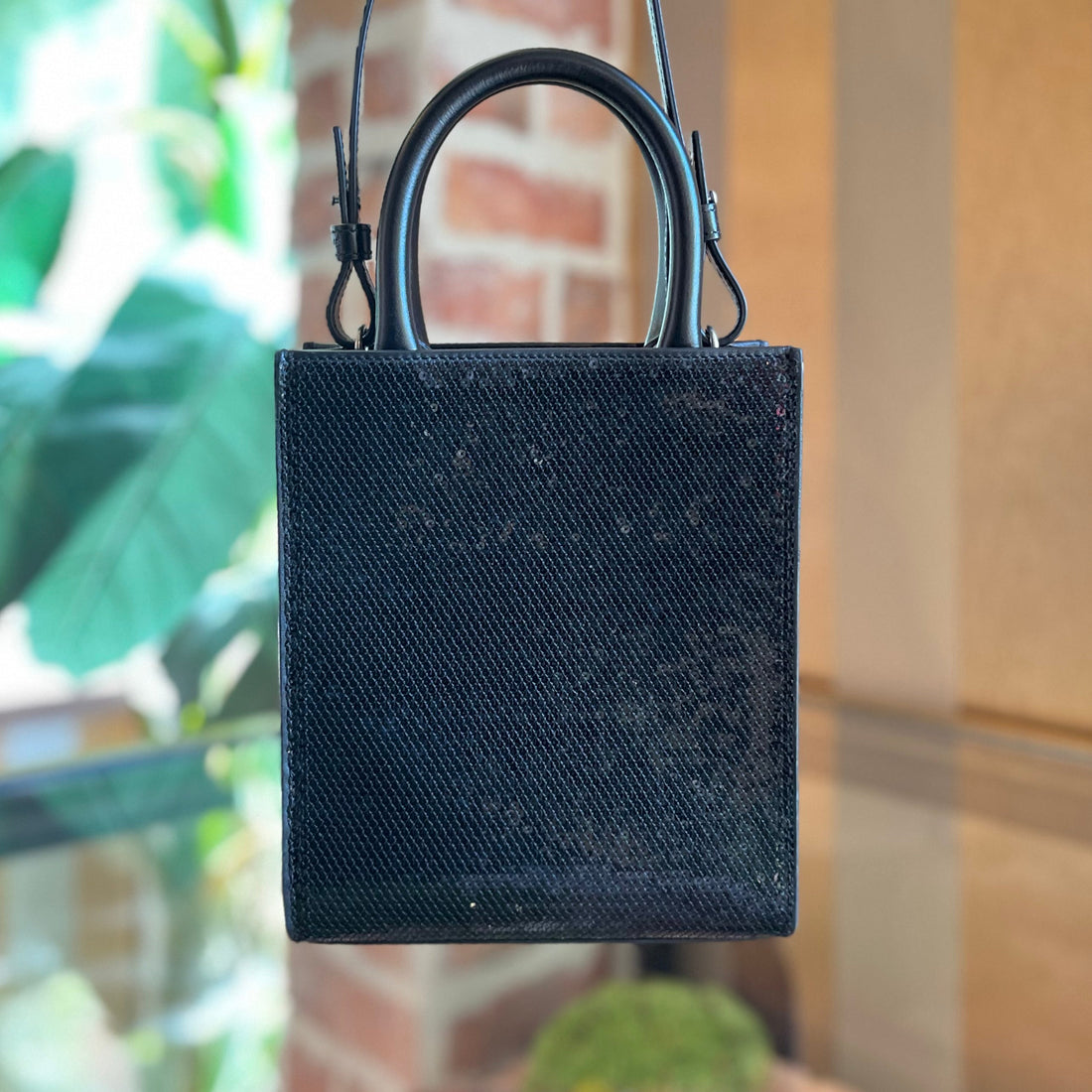 CELINE Cabas Mini Sequin Vertical Tote