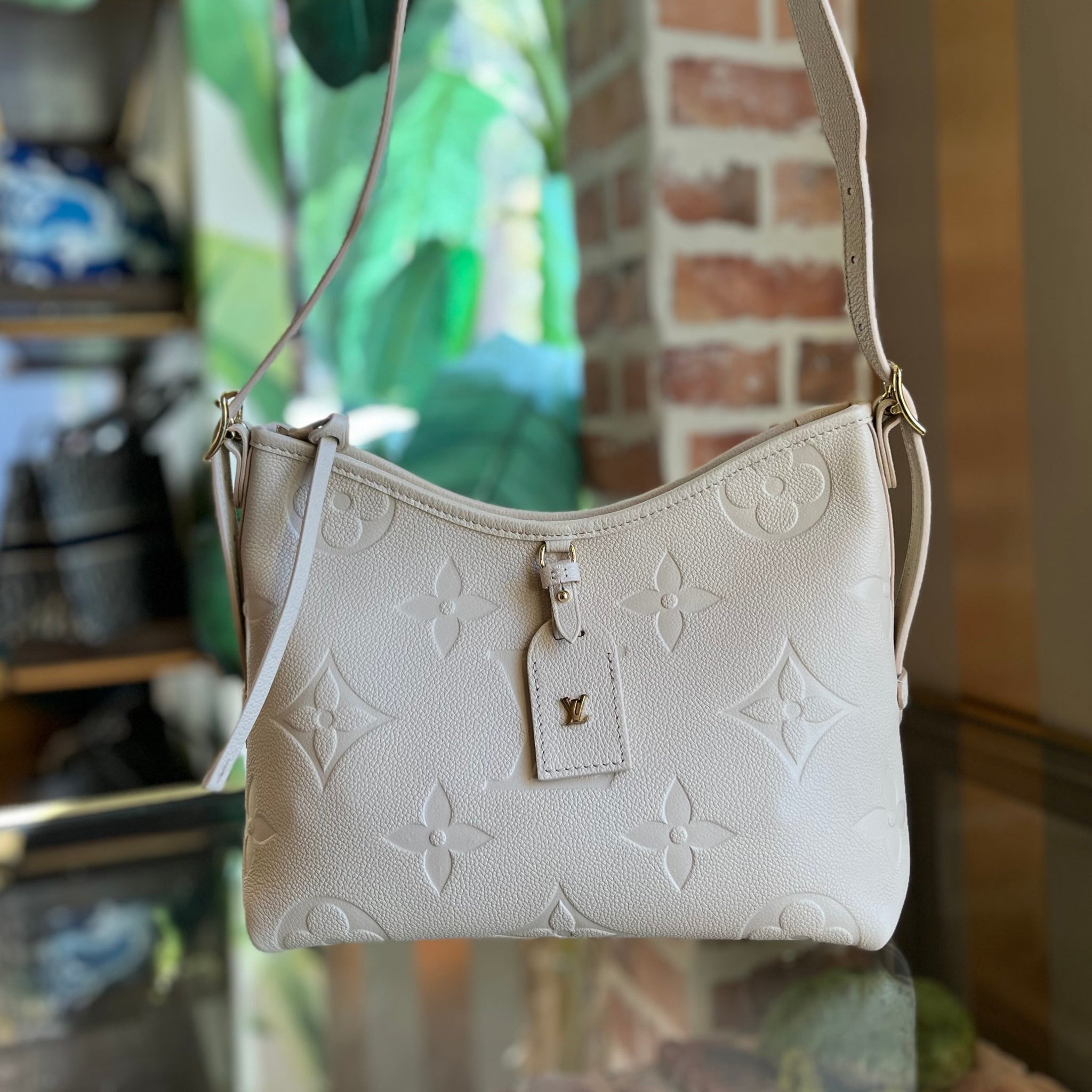 LOUIS VUITTON Carryall PM Monogram Empriente Leather Shoulder Bag