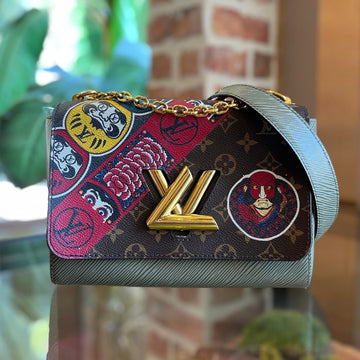 LOUIS VUITTON Twist MM Monogram Canvas Kabuki Bag