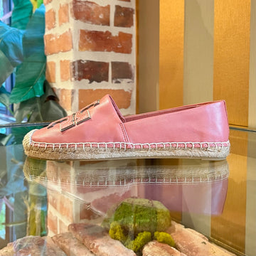 TORY BURCH Ines Leather Espadrilles SZ6