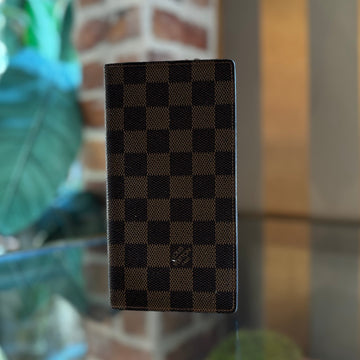 LOUIS VUITTON Damier Ebene Canvas Checkbook