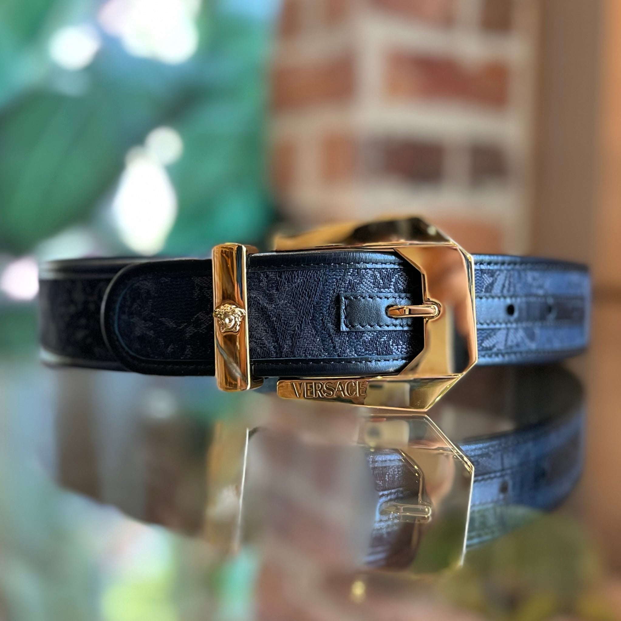 VERSACE Medusa Heritage Barocco Jacquard Belt 70/28(S)
