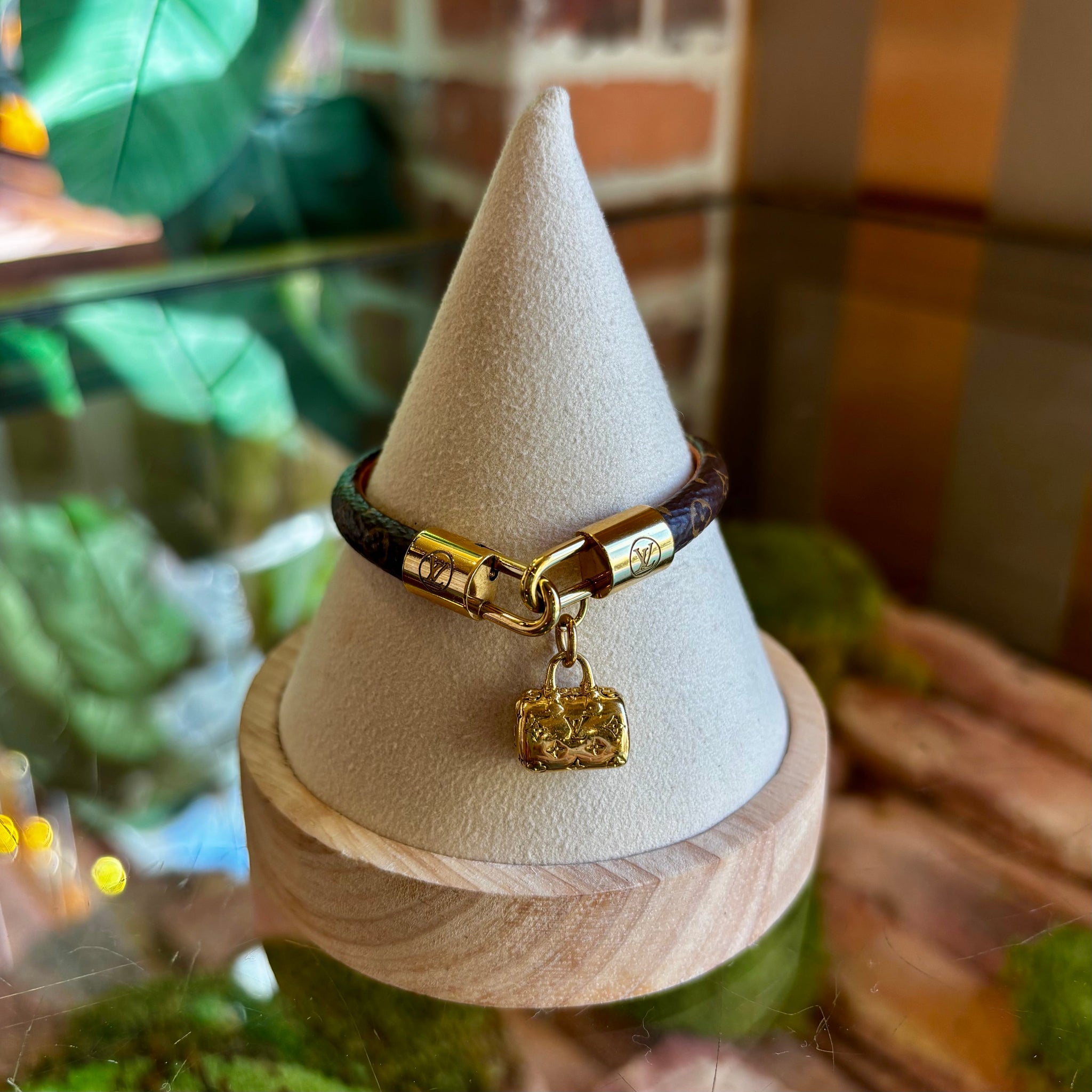 LOUIS VUITTON Monogram Speedy Charm Bracelet