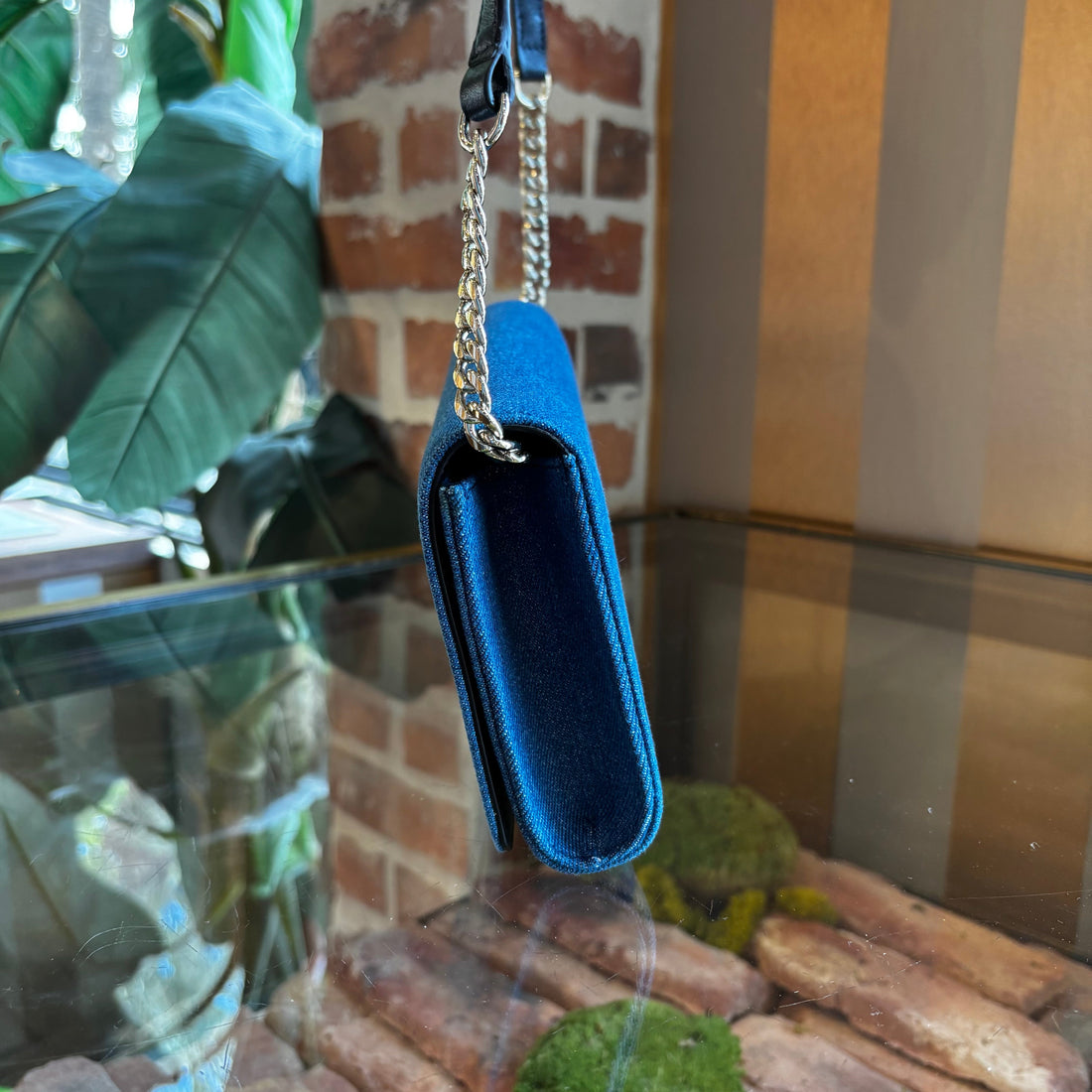 JIMMY CHOO Sonia Denim Crossbody