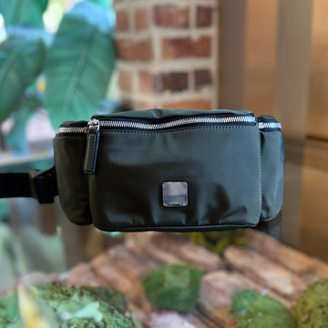 MCM Green Nylon Belt Bag