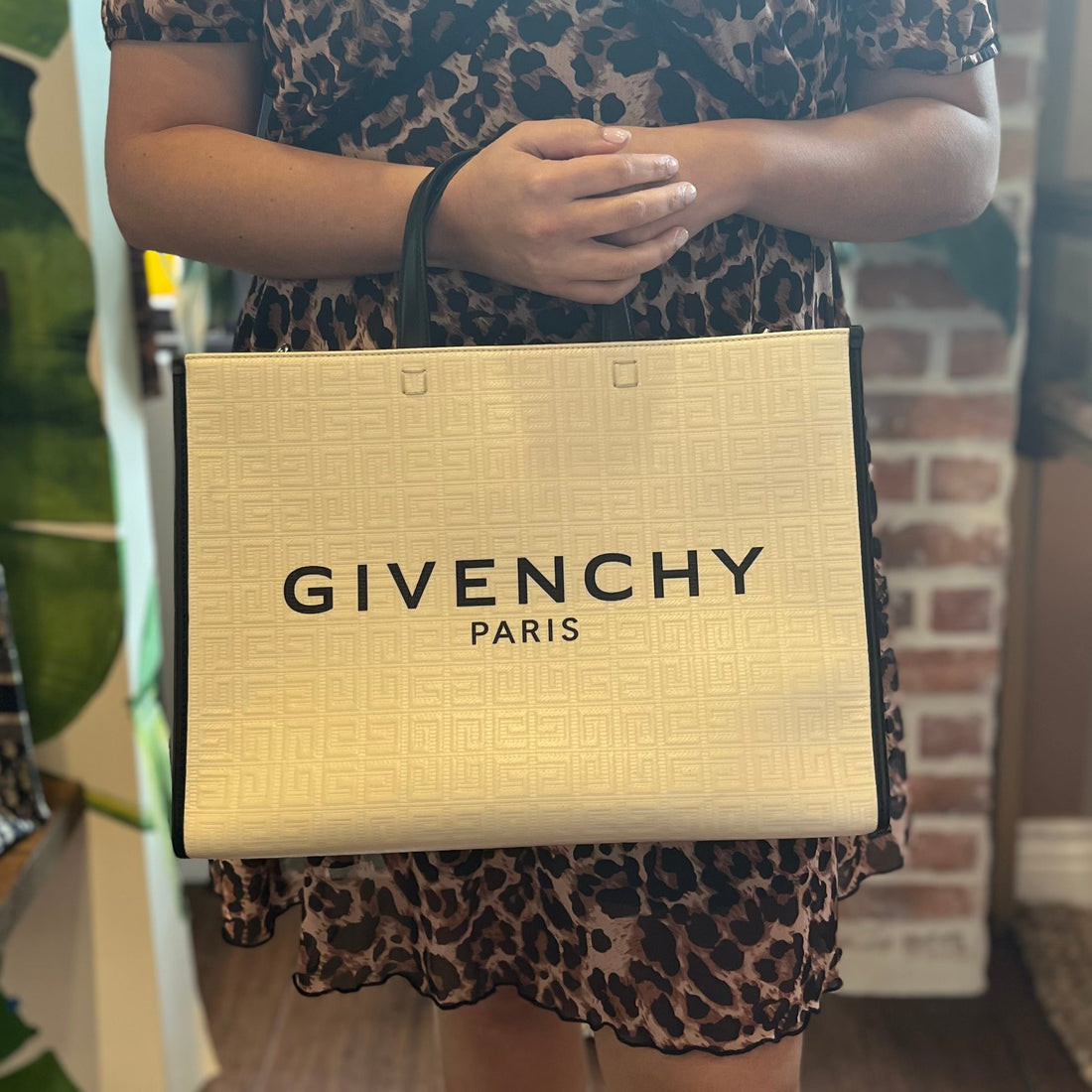 GIVENCHY Canvas G Tote Shopping Bag