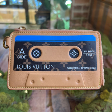 LOUIS VUITTON Monogram Cassette Tape Card Holder