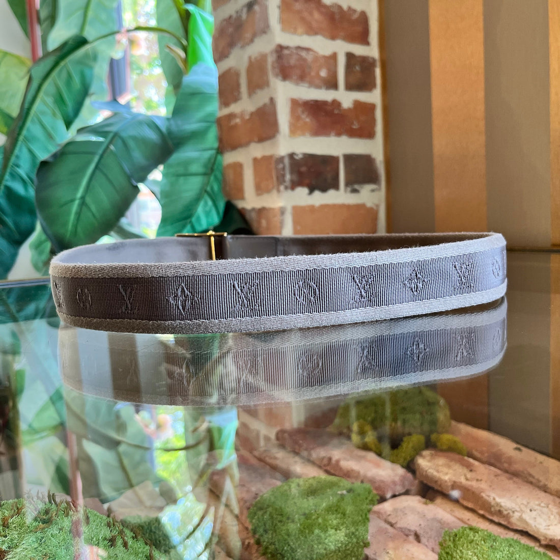 LOUIS VUITTON LV Cut Monogram Canvas Belt SZ90/36(8US)