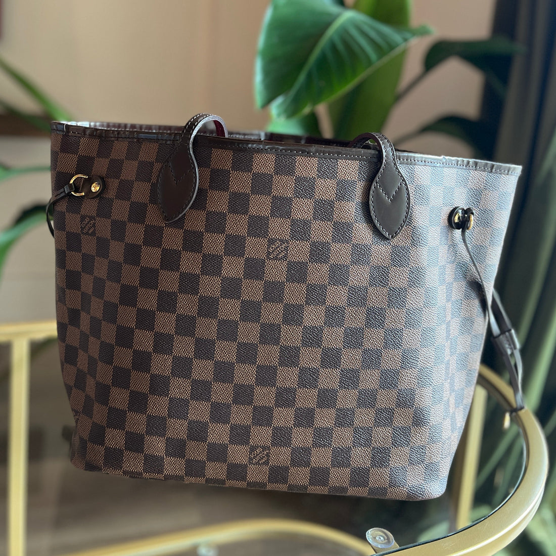 LOUIS VUITTON Damier Ebene Neverfull MM