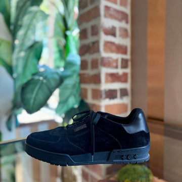 LOUIS VUITTON Black Suede MENS Trainers
