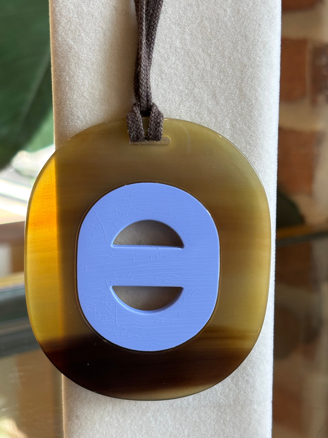 HERMES Horn Fidelio Virage Pendant Necklace