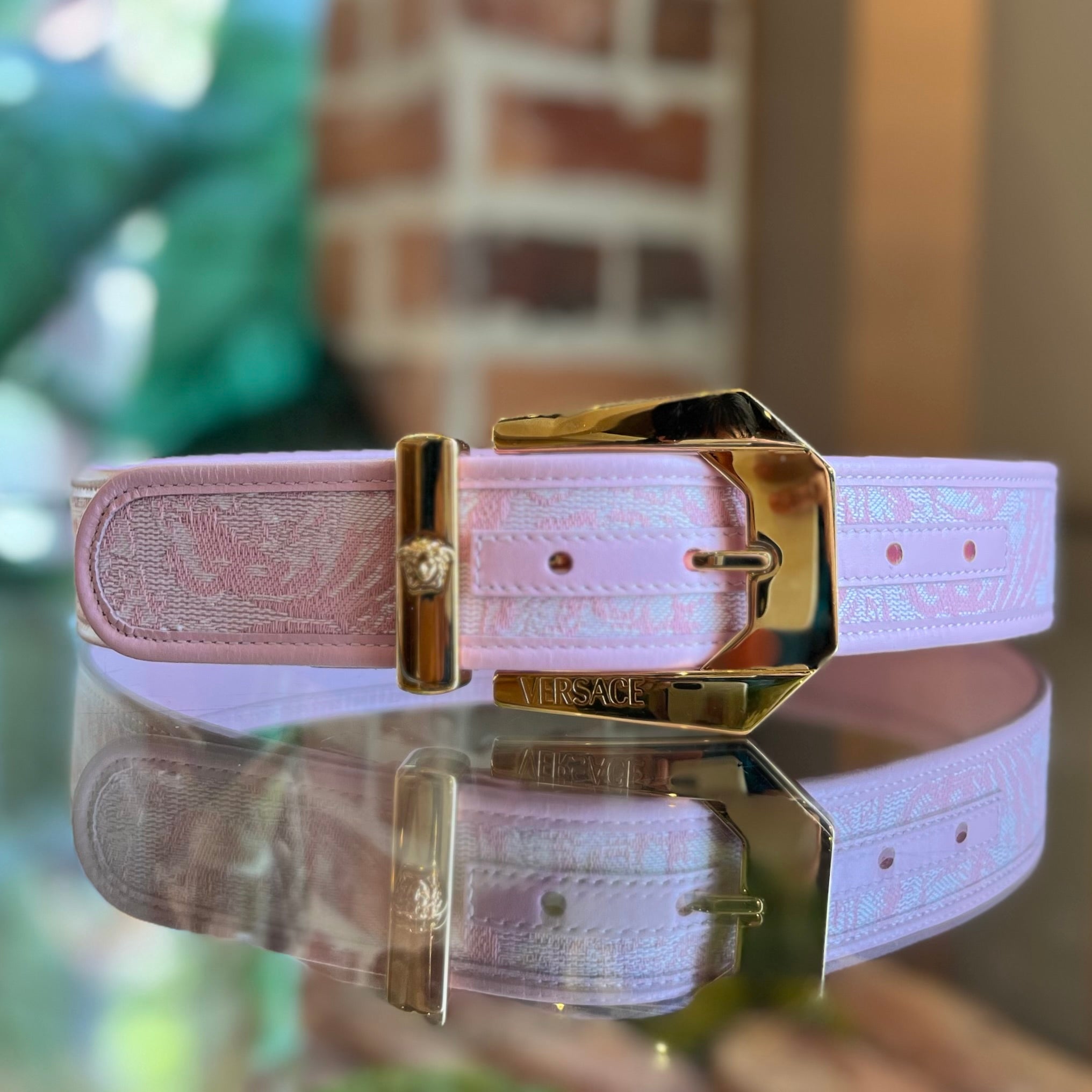 VERSACE Medusa Heritage Barocco Jacquard Belt 70/28(S)