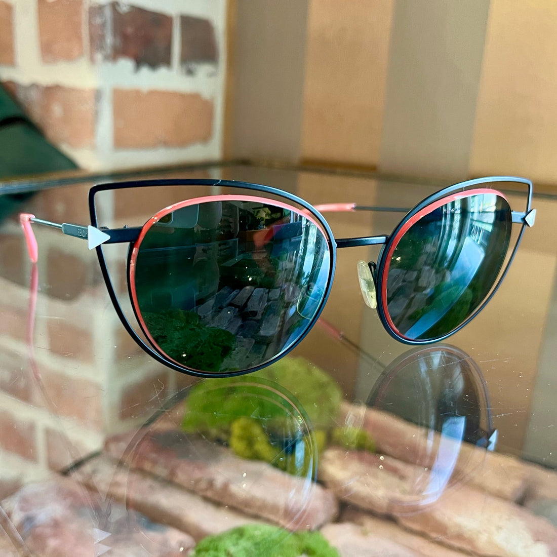 FENDI Monsters Motif Cat-Eye Sunglasses