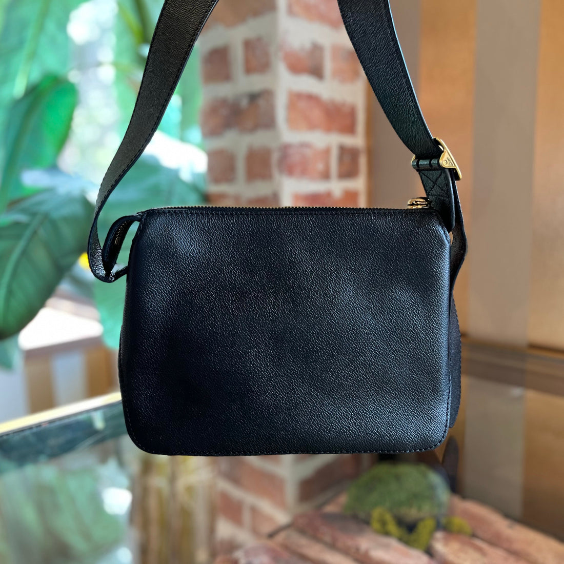 BURBERRY Helmsley Small House Check Soft Grain Calfskin Crossbody Bag