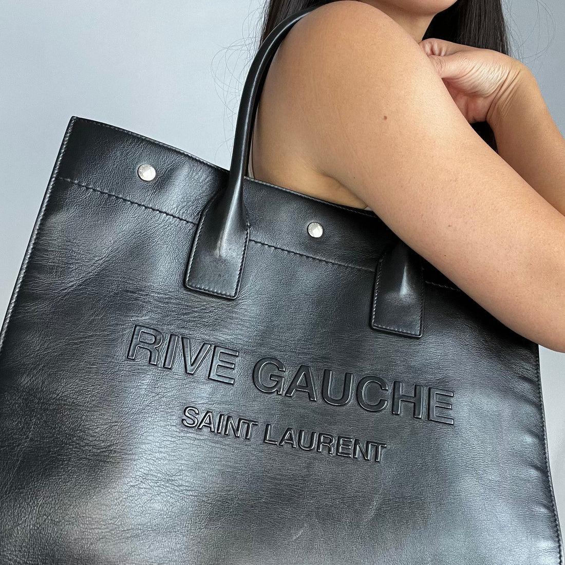 Rive Gauche Leather Tote