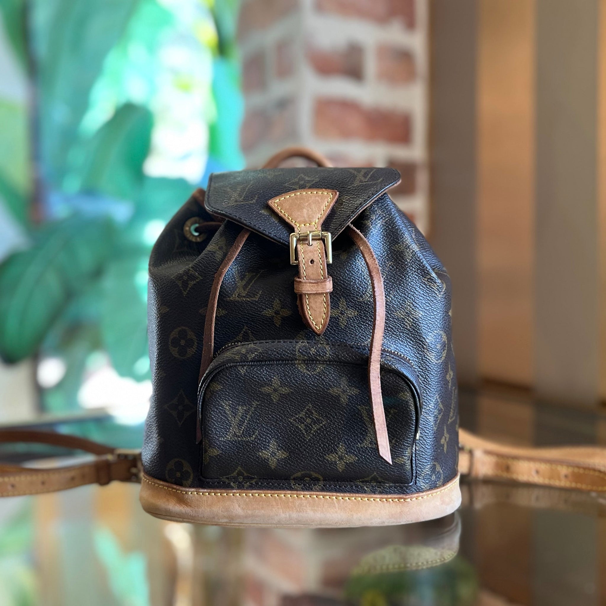 LOUIS VUITTON Montsouris Mini Monogram Canvas Vintage Backpack