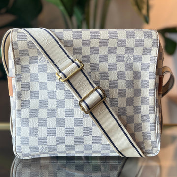 LOUIS VUITTON Damier Azur Naviglio Shoulder Bag
