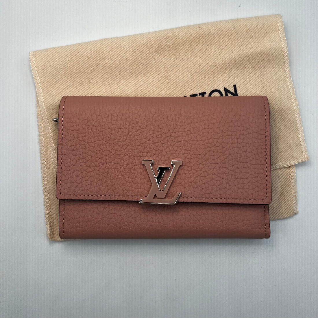 Light Pink Capucine Compact Wallet