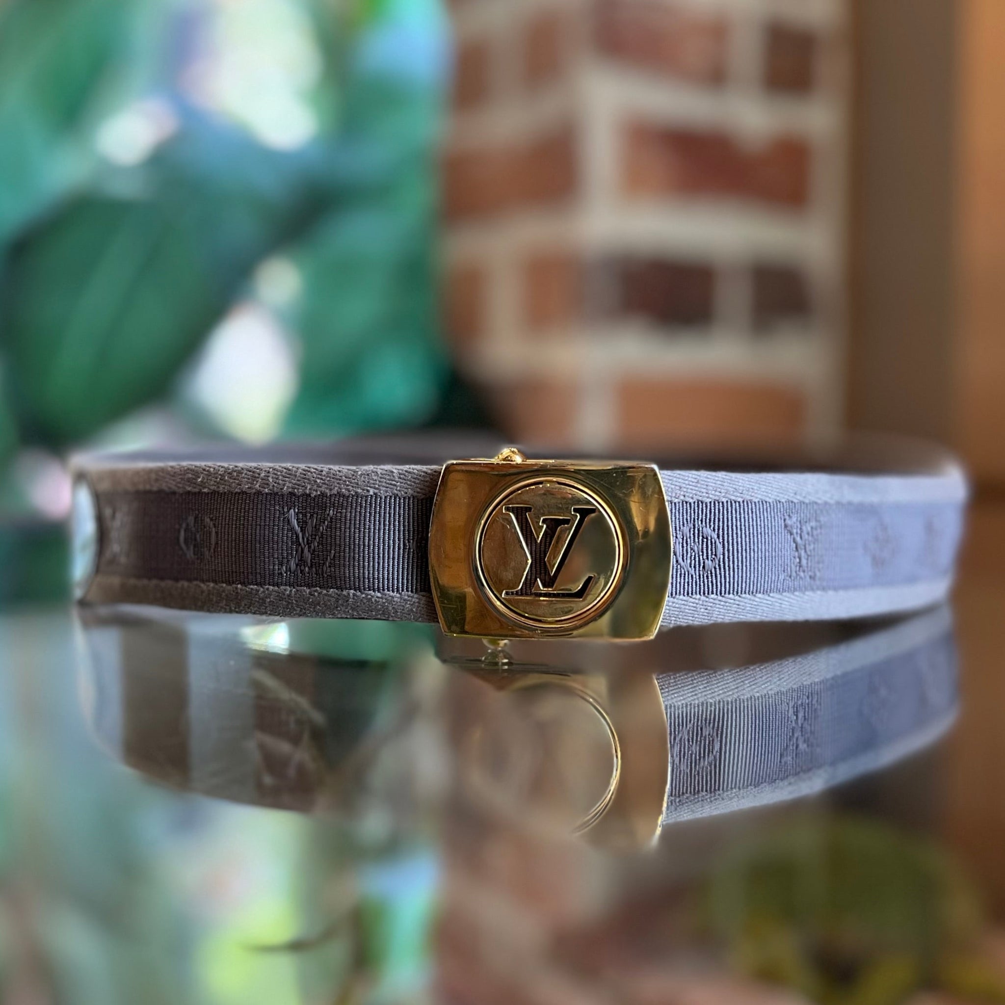 LOUIS VUITTON LV Cut Monogram Canvas Belt SZ90/36(8US)