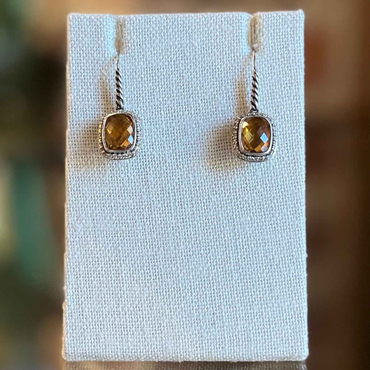 DAVID YURMAN Albion Citrine & Diamond Drop Earrings