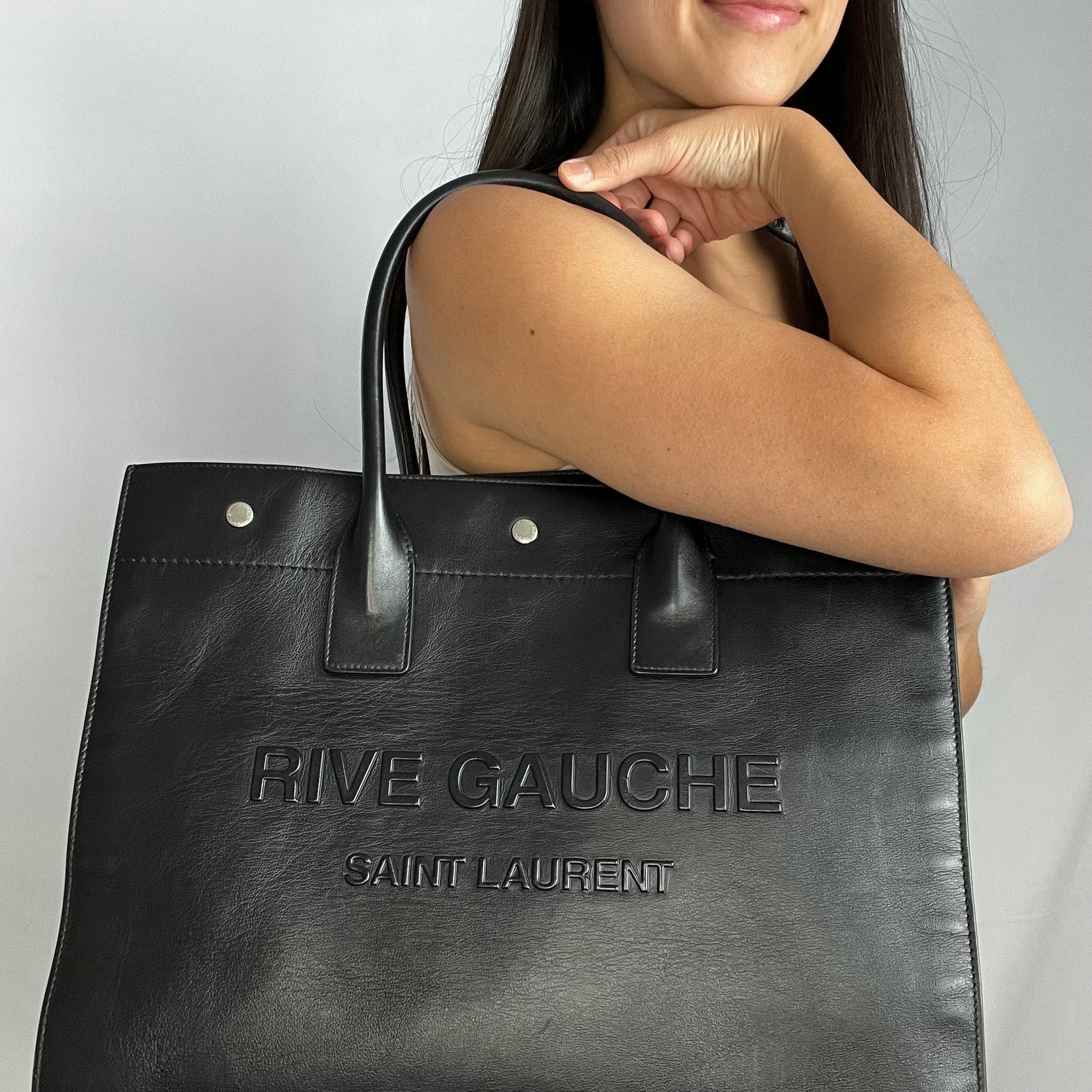 Rive Gauche Leather Tote